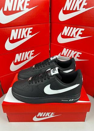 Мужские кроссовки nike air force 1 low black white