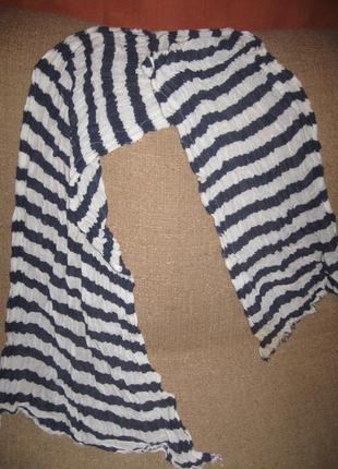 Річний шарф для банаданы шалмы смужка синьо-білий