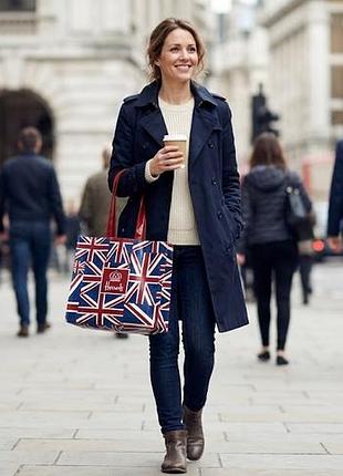 Сумка шоппер harrods union jack оригинал лондон (36.5х30 см)