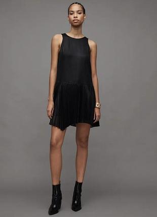Allsaints чорна сукня плісе розмір m