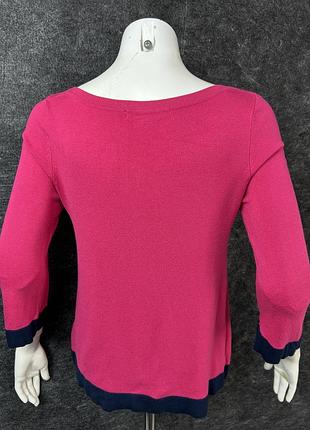 Женский трикотажный джемпер с контрастной окантовкой/ marks &amp; spencer / eu34-36 / xs-s / состояние очень хорошее! 7