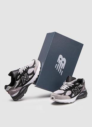 Кроссовки 1950 беленс new balance 990 v3 dltr greyscale