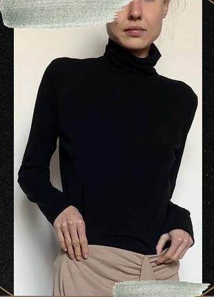 Тонкий гольф кофта довгий рукав лонгслів водолазка класика база oldmoney marc