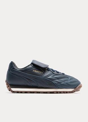 Кросівки жіночі puma x fenty avanti l club navy 37 (24 см) шкіряні сині ретро