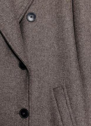 Длинное двубортное пальто от zara 8