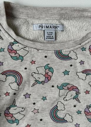 Кофта, свитшот primark 6-7 лет 3
