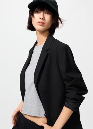 Базовая унисекс кепка бейсболка uniqlo twill cap black