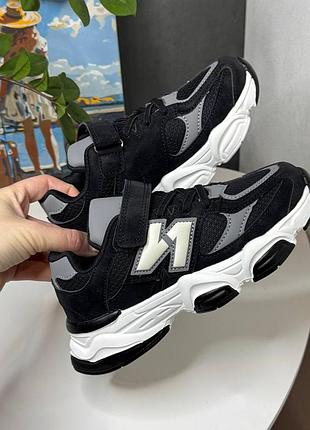 Кроссовки 116, р.32,33,34,35,36,37, эко-кожа+текстиль, черный