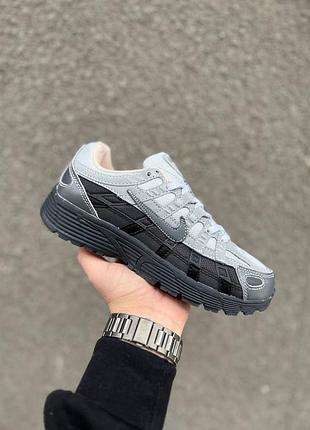 Мужские кроссовки nike p-6000 grey найк серого цвета