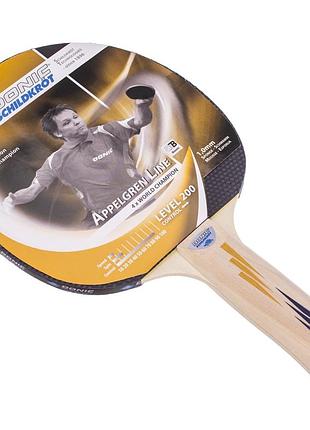 Ракетка для пинг-понга donic appelgren level 200 new dt1-703002, черный, размер (eu) - one size