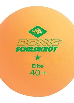 Мячи donic elite 1звезда (3шт.) 40+ orange 608318-40+, оранжевый, размер (eu) - 1size