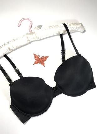 Чорний базовий бюстгальтер трансформер без пуш ап ❣️