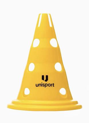 Конус з отворами unisport - жовтий