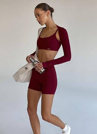 Спортивний комплект rikky hype, топ, шорти
