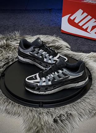 Кросівки nike p-6000 reflective t, чорно-сірі