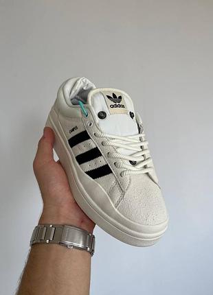 Adidas campus x bad bunny white black