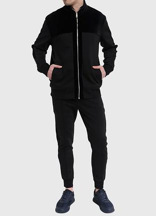 Костюм hugo boss velour спортивный сет брюки + кофта велюровые