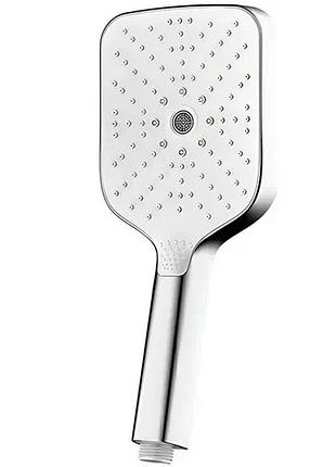 Душевая лейка koer kp-0412-01 с кнопкой 114мм пластик хром kr5416