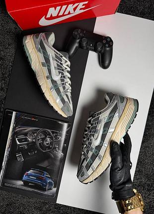 Nike p-6000 grey beige green