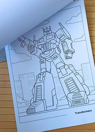 Раскраска трансформеры transformers а4 (27529) 2
