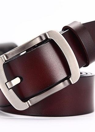 Ремень мужской кожаный lfmb модель 1 (коричневый)