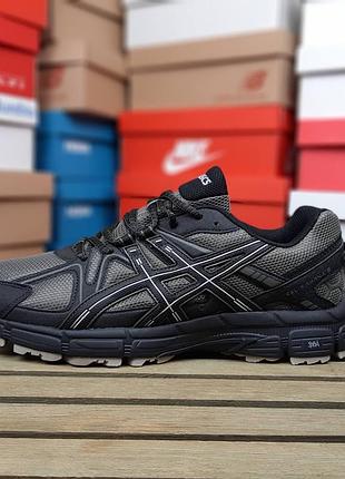 Чоловічі кросівки asics gel kahana 8 великани чорні з хакі