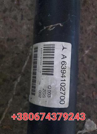 Карданный вал mercedes vito viano w639 a6394102700 б/у