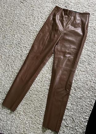 Штани з еко шкіри