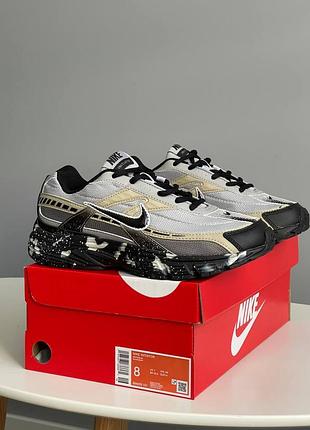 👟 кроссовки nike initiator grey black custom / наложка bs👟