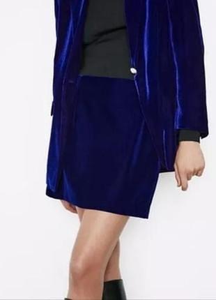 Спідниця оксамитова велюрова оксамит велюр zara розмір с
