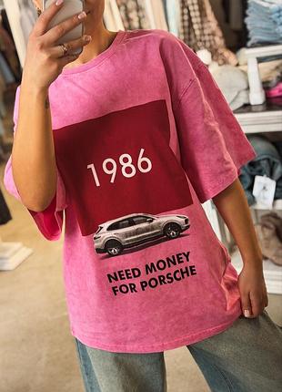 Накладной платеж ❤ турецкий оверсайз футболка удлиненная варенная варенка need money for porsche