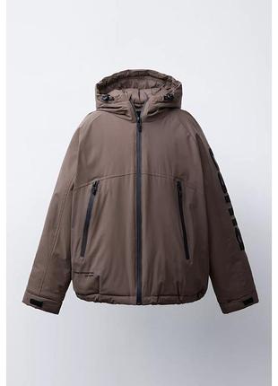 Zara весняна куртка парка вітровка 164, zara демисезонная куртка парка 140