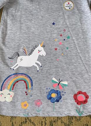 Платье 🦄 🌈 m&s 5-6 лет 3