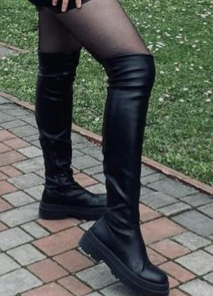 Ботфорди жіночі чорні