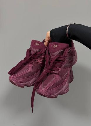 Кроссовки new balance 9060 “burgundy” premium