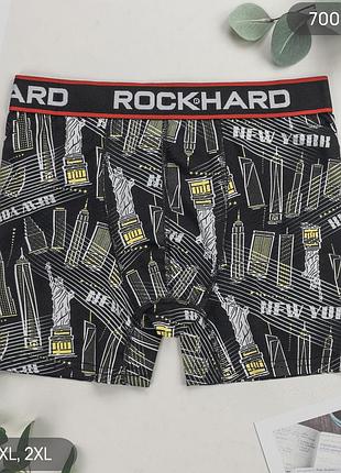 Труси боксери чоловічі принт new york rockhard, розміри m, xl, 2xl