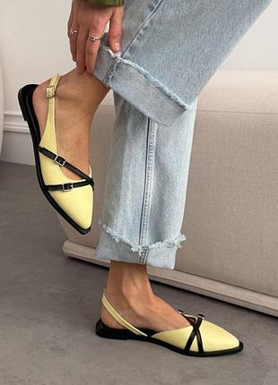 Слінгбекі босоніжки шкіряні