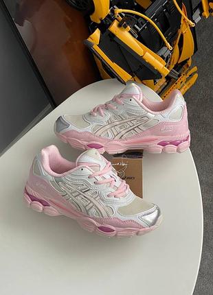 Asics gel-nyc pink beige silver