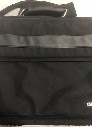 Portcase чорна сумка для ноутбука