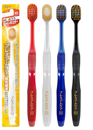 Ebisu premium care teeth зубна щітка середньої жорсткості 6-рядкова, 1 шт