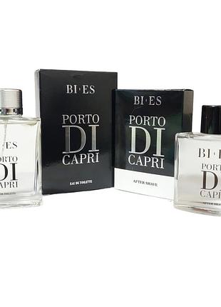 Набор для мужчин bi-es porto di capri (туалетная вода 100 мл лосьон после бритья 100 мл)
