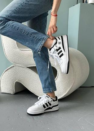 Adidas forum low white/black premium 4