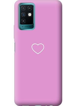 Чохол силіконовий на телефон infinix note 10 серце 2 "4863u-2763-58250"