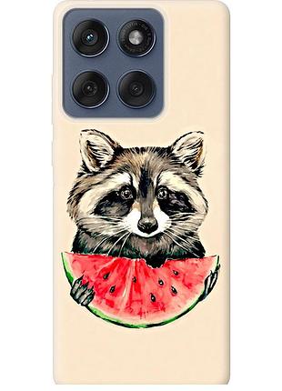 Чехол силиконовый на телефон motorola edge 60 fusion 5g енотик с арбузом "4605u-4021-58250"