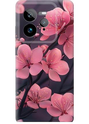 Чехол силиконовый на телефон realme gt 7 pro пурпурная сакура "6075u-3893-58250"