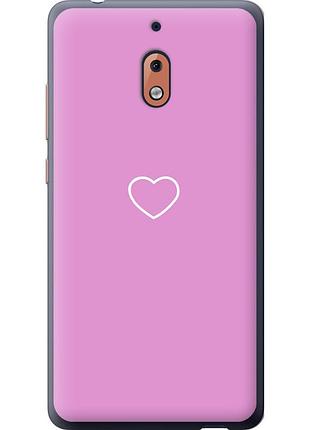 Чехол силиконовый на телефон nokia 2.1 сердце 2 "4863u-1532-58250"