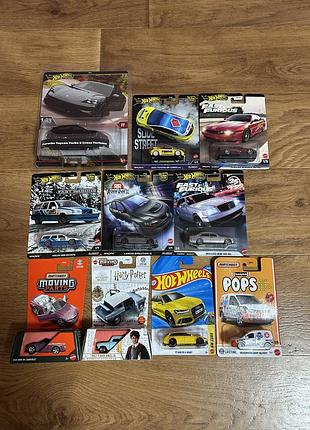 Hot wheels matchbox моделі premium мейн moving parts bmw mercedes porsche audi volvo subaru toyota 1:64 1:43 ford harry potter vw caddy