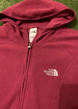 Флісова кофта з капюшоном the north face, розмір m, жіноча