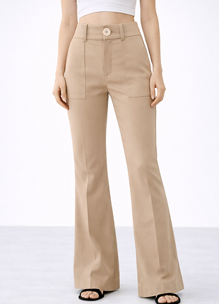 Новые брюки клеш mng suit размер s с высокой посадкой