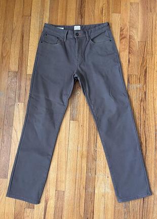 Чоловічі сірі штани на утеплені weatherproof vintage розмір m 98% cottton